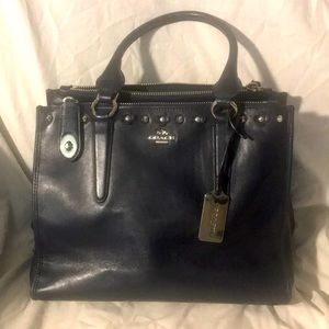 Coach black leather Crosby purse